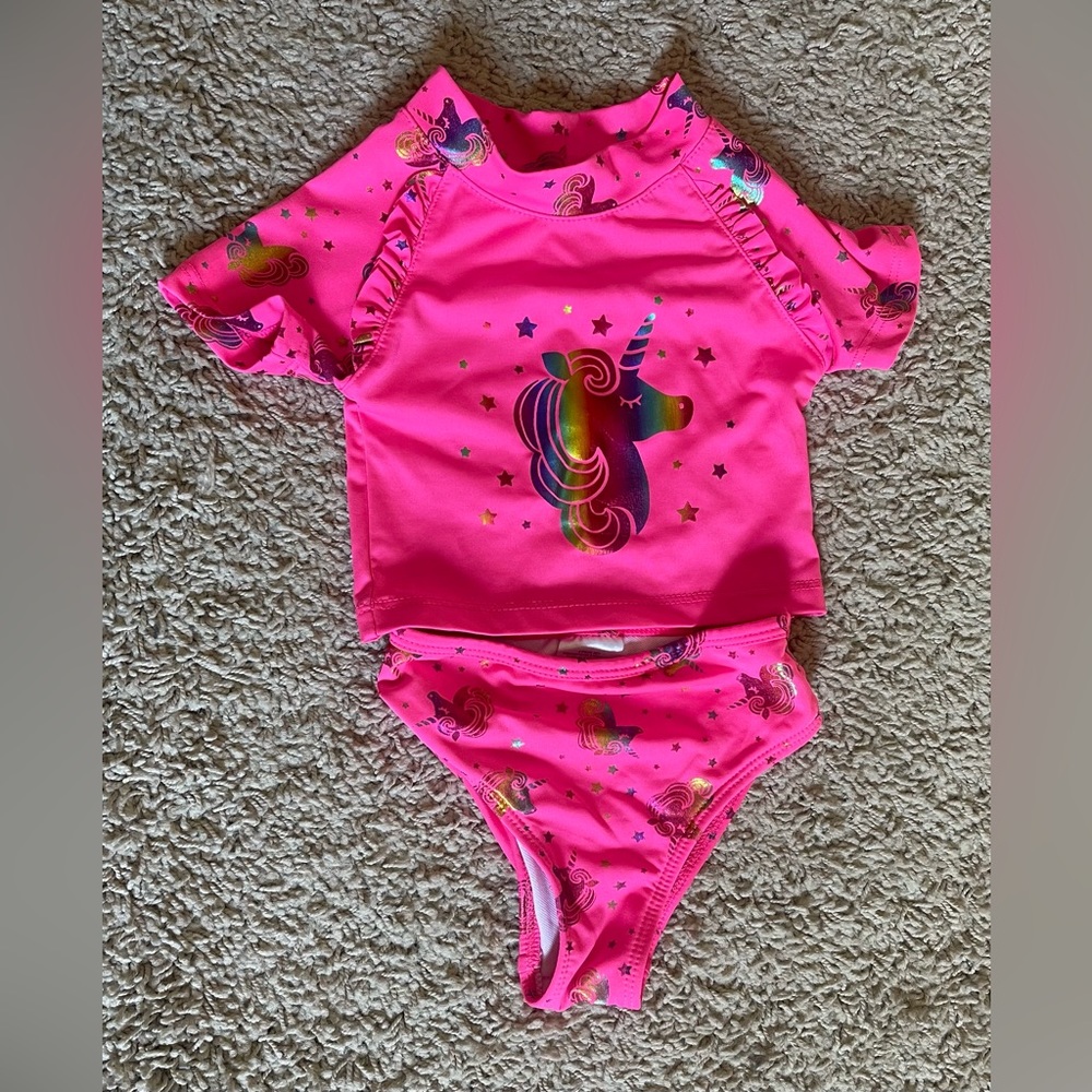 Penelope Mack 2 Piece Unicorn Swim Set 2T